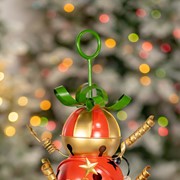 Zaer Ltd International 30.5" Tall Iron Christmas Sleigh with Giant Jingle Bells - Small ZR220497 View 5
