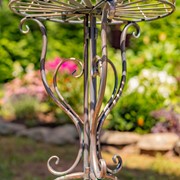 Zaer Ltd International Pre-Order: Set of 2 Ornate Plant Stand Tables in Antique Bronze "Medellín 1972" ZR238115-BZS View 5