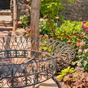 Zaer Ltd. International Set of 3 Round Iron Wire Basket Plant Stands in Antique Bronze "London 1820" ZR220392-BZ View 5