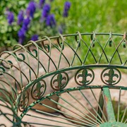 Zaer Ltd. International Set of 3 Round Iron Wire Basket Plant Stands in Antique Green "London 1820" ZR220392-GR View 5