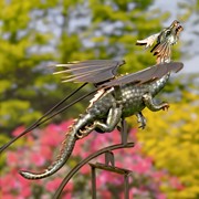 Zaer Ltd International Set of 4 Assorted 4.5ft. Flying Dragon Rocking Stakes "Kai/Tyson/Bomris/Belindo" ZR208750-SET View 5