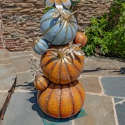 Zaer Ltd. International Pre-Order: 9.75ft. Tall Thanksgiving Harvest Arch with Scarecrows & Pumpkins ZR180735 View 5