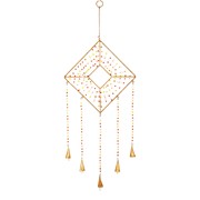 Zaer Ltd International Set of 6 Assorted Colorful Hand Beaded Metal Wind Chimes with Bells LS013278-SET View 5