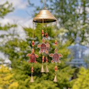 Zaer Ltd International Set of 6 Assorted Dangling Turtle Wind Chimes with Bells LS013345-SET View 5