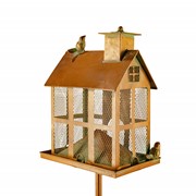 Zaer Ltd International 85" Tall Colonial Home Iron Birdfeeder Stake "Ivyland" ZR235259 View 5