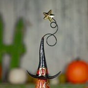 Zaer Ltd International 31" Tall Funny Metal Jack-O-Lantern Totem Tower Halloween Decoration ZR713083 View 5