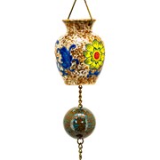 Zaer Ltd International Set of 6 Assorted 77.5" Long Hand Painted Multicolor Porcelain Vase Rain Chains ZR240023-SET View 5