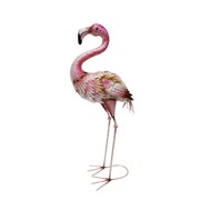 Zaer Ltd International Pre-Order: Set/4 Assorted Elegant Metal Flamingo Garden Figurines "Florida Keys" ZR241160-SET View 5