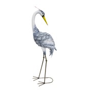 Zaer Ltd International Pre-Order: Set of 4 Assorted Great Blue Heron Metal Garden Figurines "Cuyahoga" ZR241170-SET View 5