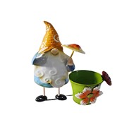 Zaer Ltd. International Pre-Order: Set of 6 Assorted Colorful Gnome Flower Pots "The Gnomies" ZR240460-SET View 5
