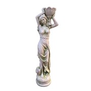 Zaer Ltd International Pre-Order: Set of 2 Assorted 71" Tall Lady Statues in Moss-Grey "Keira & Dariia" ZR267271-371-MG View 5