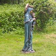 Zaer Ltd International Pre-Order: "Our Lady of Perpetual Help" Magnesium Garden Statue in Bronze ZR540016-BZ View 5