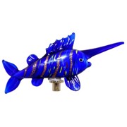 Zaer Ltd International Hand Painted Glass Swordfish on Gold-Plated Iron Pot Sticks in 6 Assorted Styles ZR199814 View 6