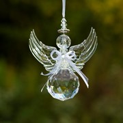 Zaer Ltd. International Hanging Clear Acrylic Angel Ornaments in 6 Assorted Styles ZR503715 View 6