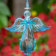Zaer Ltd International Hanging Blue Acrylic Angel Ornaments in 6 Assorted Styles ZR503515 View 6