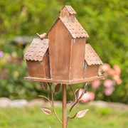 Zaer Ltd International 75" Tall Country Style Multi-Home Iron Birdhouse Stake "New Britain" ZR182434 View 6