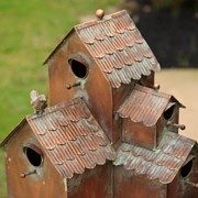 Zaer Ltd International Pre-Order: 73.75"T. Country Style Multi-Home Iron Birdhouse Stake "Doylestown" ZR182432 View 6