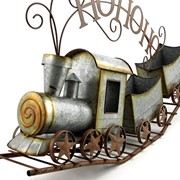 Zaer Ltd International 36" Long Galvanized Christmas Train "HO HO HO" ZR150862 View 6