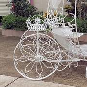 Zaer Ltd International Pre-Order: Large Round Cinderella Carriage in Antique White "The Luciana" ZR109201-AW View 6