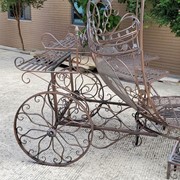 Zaer Ltd International Pre-Order: Large Round Cinderella Carriage in Antique Bronze "The Luciana" ZR109201-BZ View 6