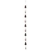 Zaer Ltd International Pre-Order: 72" Long Antique Bronze Hanging Pinecone Rain Chain ZR168626-BZ View 6