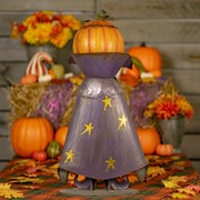 Zaer Ltd International Pre-Order: 27" Tall Big Head Pumpkin Figurine with Candy Jar "Jack" ZR191044 View 6