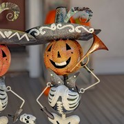 Zaer Ltd International Pre-Order: Set of 3 Small Iron Skeleton Mariachi Figurines "Tres Marlonis" ZR193038-SET View 6
