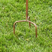 Zaer Ltd International 75" Tall Two Tier Classic Home Copper Finish Birdhouse Stake "Lansdale" ZR193143 View 6