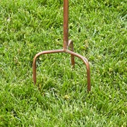 Zaer Ltd International 73.75" Tall Four Home Bungalow Copper Finish Birdhouse Stake "Jamison" ZR193144 View 6