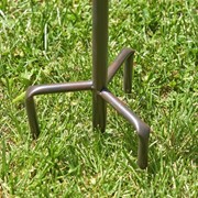 Zaer Ltd. International 76.75" Tall Classic Style Galvanized Birdhouse Stake with Short Chimney "Newtown ZR198100-GV View 6