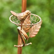 Zaer Ltd. International 65.25" Tall Antique Copper Teapot Birdhouse Garden Stake "Classic Teapot" ZR113168-4 View 6