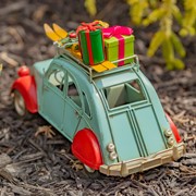 Zaer Ltd. International 14" Red & Blue Buggy with Christmas Gifts ZR191829 View 6