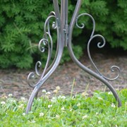 Zaer Ltd International Pre-Order: Set of 2 Round Basket Plant Stands with Flower Details in Bronze ZR190266-BZ View 6