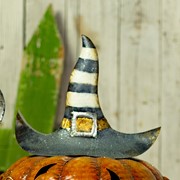 Zaer Ltd International 20.5" Tall Witch Hat Jack-O-Lantern with Face Mask ZR196413 View 6