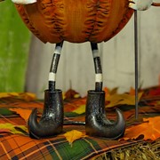 Zaer Ltd International 27.5" Tall Top Hat Jack-O-Lantern with Face Mask ZR196412 View 6