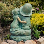 Zaer Ltd International Pre-Order: 30" Tall Sweet Country Boy & Girl Statue in Bronze "Johnny & June" ZR200087-BZ View 6
