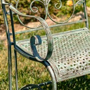 Zaer Ltd International "Gaia" Iron Garden Armchair in Verdi Green ZR180493-VG View 6