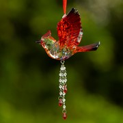 Zaer Ltd. International Short Acrylic Cardinal Ornaments with Beaded Tassel in 2 Assorted Colors ZR508417-SET View 6