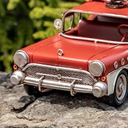 Zaer Ltd. International 1940's Vintage Style Wagon with Christmas Tree and Gifts in Red ZR191868 View 6