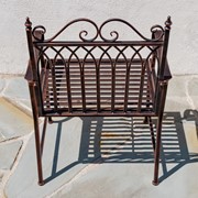 Zaer Ltd. International "Valley Forge" Iron Garden Arm Chair in Antique Bronze LS819002-BZ View 6