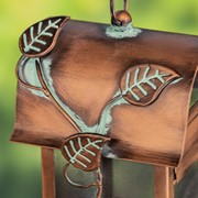 Zaer Ltd. International Hanging Iron Bird Feeder with Antique Copper Finish "Prairie" LS213032 View 6