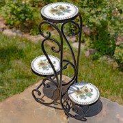 Zaer Ltd. International "Odessa" Three-Tier Mosaic Plant Stand ZR852514 View 6