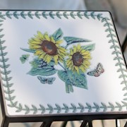 Zaer Ltd. International "Marisol" Set of 3 Square Nesting Iron Mosaic Plant Stands ZR842945 View 6