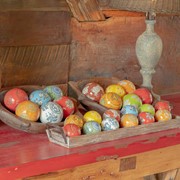 Zaer Ltd International Set of 12 Assorted 3" Ceramic Sailor Balls "Yokohama" - Bright Tones ZR088200 View 6