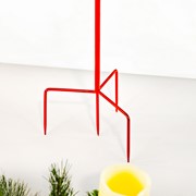 Zaer Ltd. International 35.83" Tall Red Christmas Ball Ornament Metal Garden Stake ZR210601 View 6
