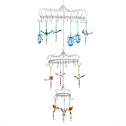 Zaer Ltd. International Elegant Hanging Chandelier Display Decoration with Hooks in White "London 1820" ZR191023-AW View 6