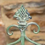 Zaer Ltd. International Set of Dual Wall Hanging Iron Basket Planters in Frosted Green "Copenhagen 1843" ZR200536-GR View 6