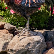 Zaer Ltd. International 29" Tall Painted Iron Rooster Decoration "Felix" ZR220903 View 6