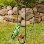 Zaer Ltd International Pre-Order: 53" Tall Metal Dual Hummingbird Rocking Stake "Tiki & Tiko" ZR120205 View 6