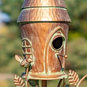 Zaer Ltd International 70.5" Tall Multi-Tiered Conical Roof Birdhouse Stake "Budapest" ZR193158 View 6